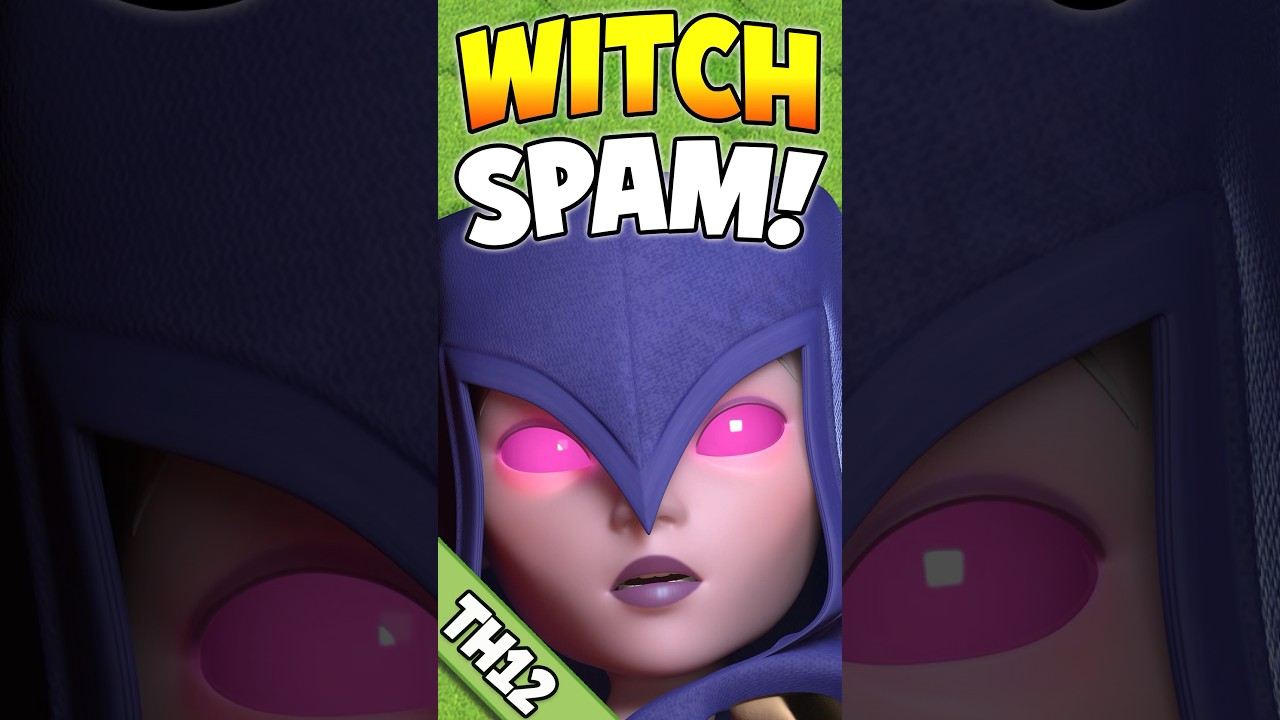 Witch Spam = Best TH12 Attack Strategy #clashofclans