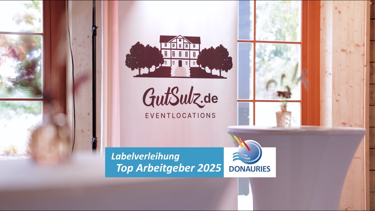 Labelverleihung TOP-Arbeitgeber DONAURIES 2025 auf Gut Sulz