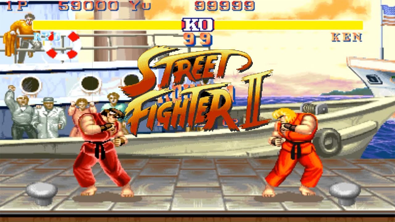 Ryu sends to sheng long all his enemies Street Fighter 2 Champions' edition