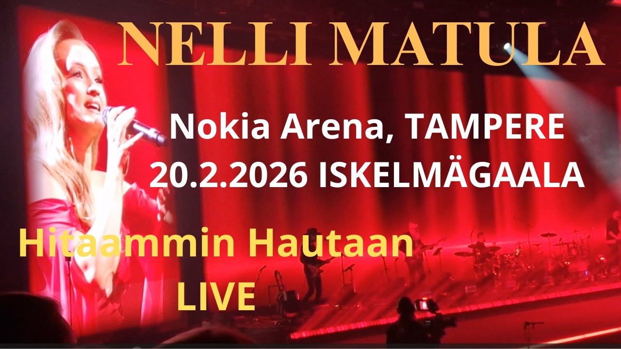 Nelli Matula - Hitaammin Hautaan (Live @Nokia Arena, Tampere 20.2.2026 Iskelmä Gaala)