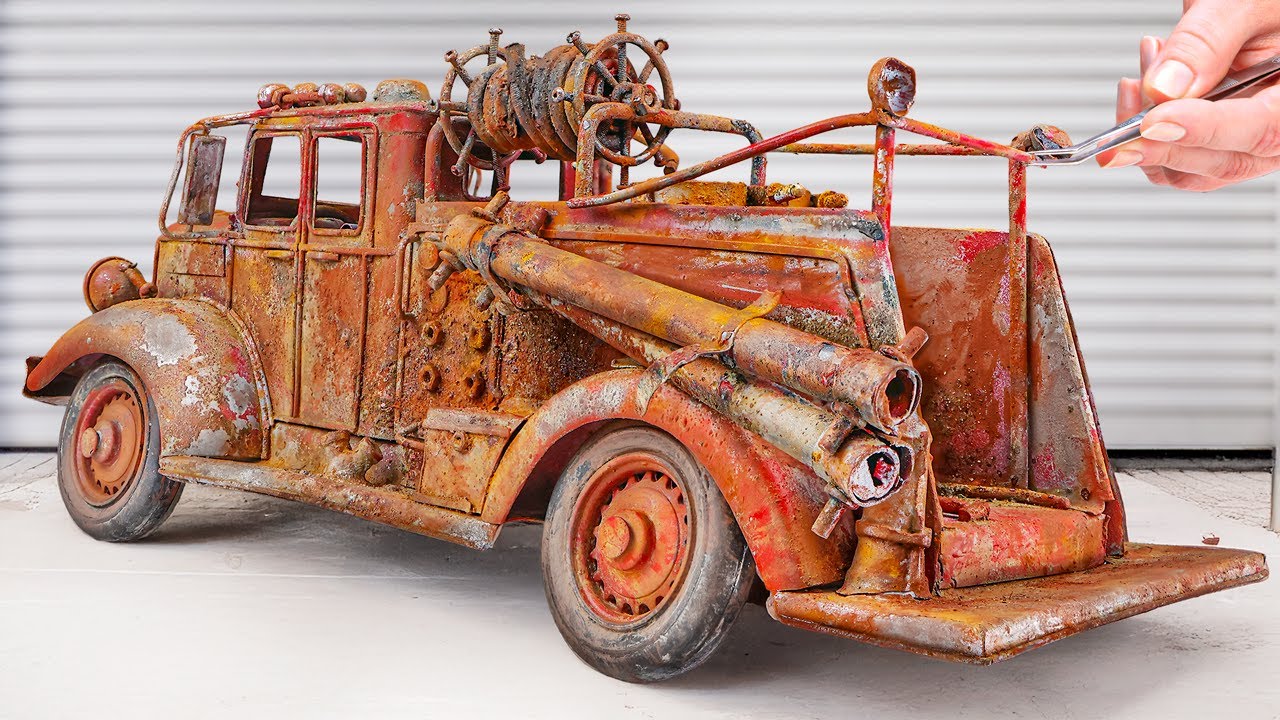 Restoring a 1950s Toy Fire Truck | Custom Mods and Restoration!