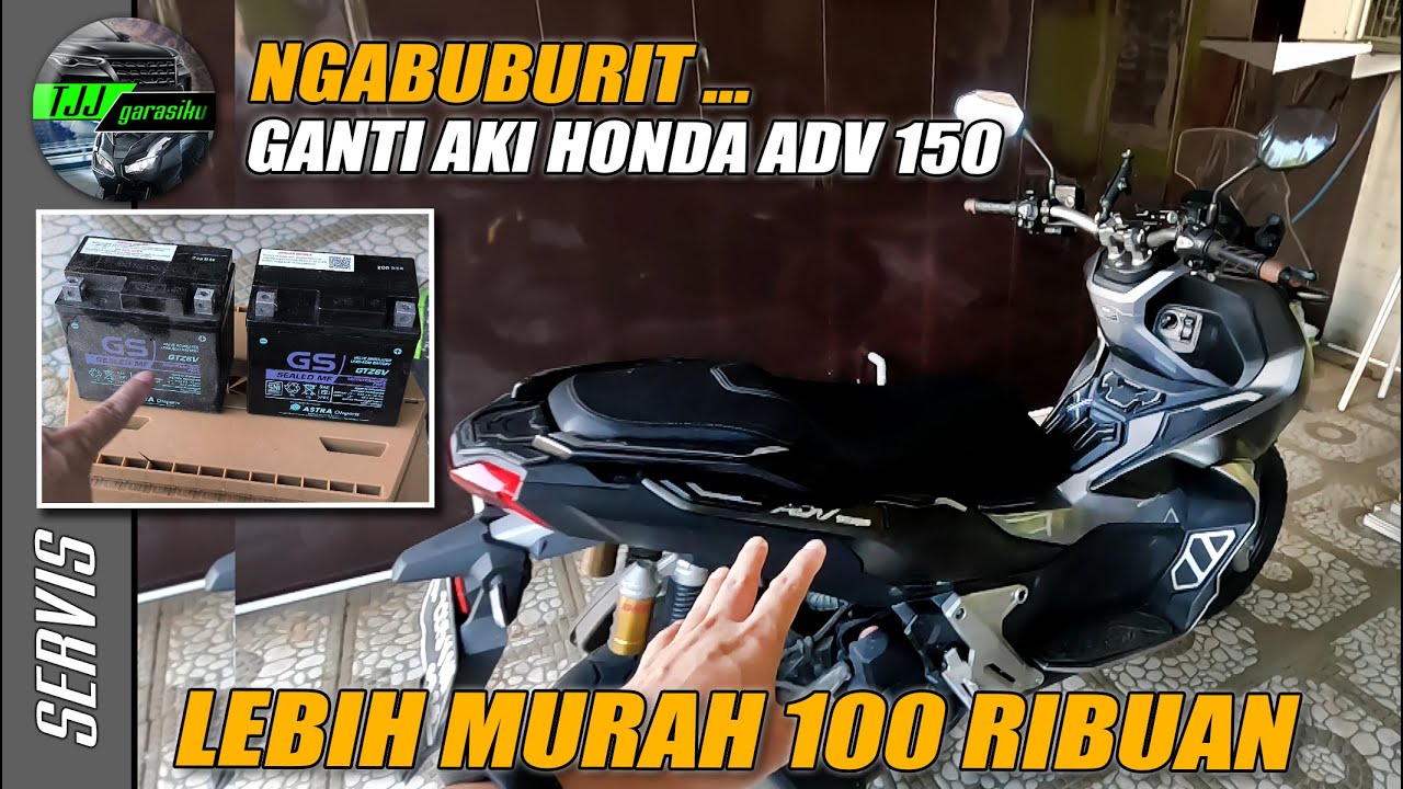 Lebih hemat ganti sendiri aki HONDA ADV 150 2021