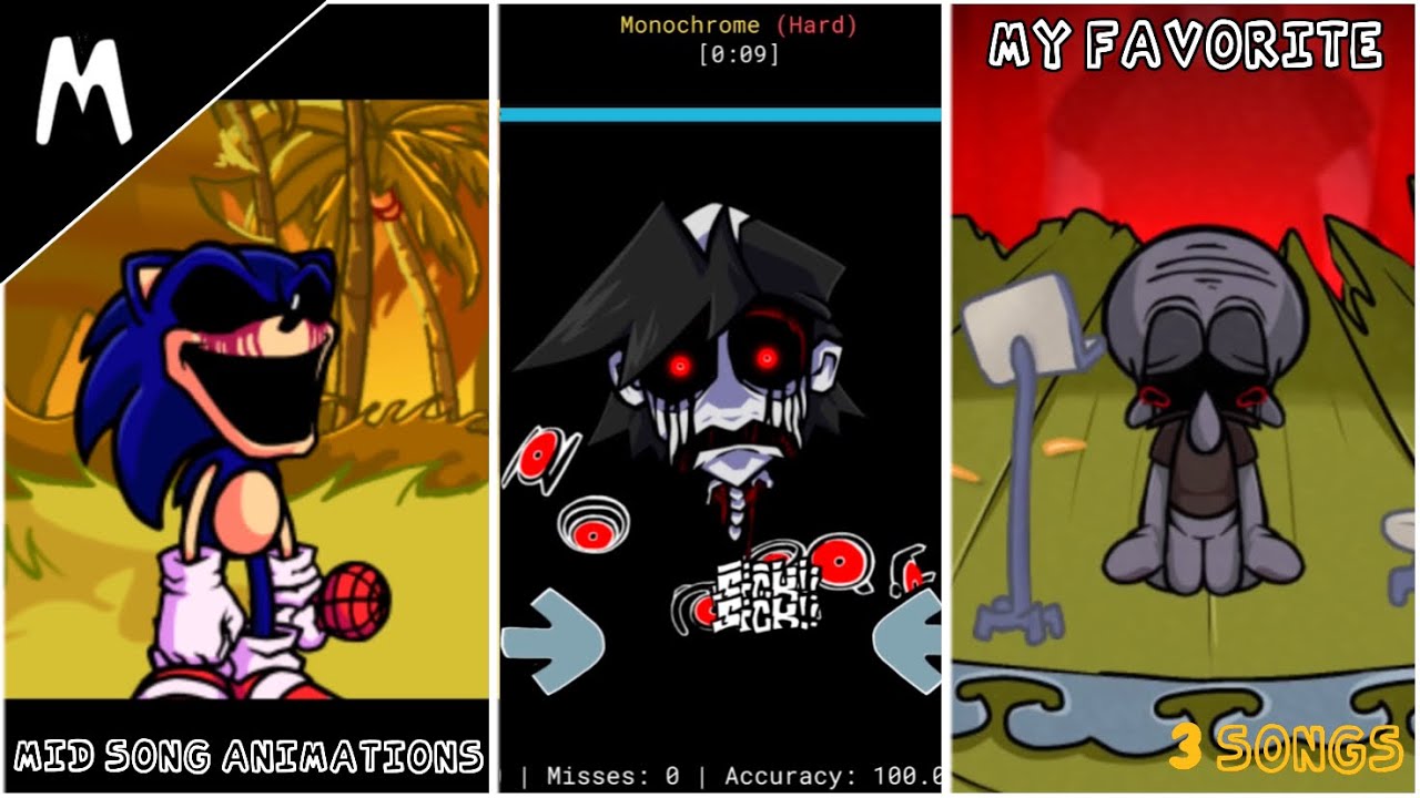 My Favorite Mid Song Animations In Monday Morning Misery (Friday Night Funkin’)
