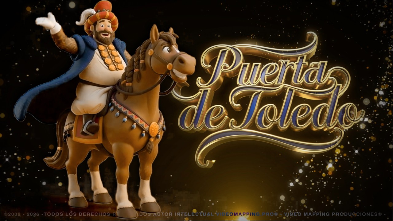VideoMapping.Pro® Video Mapping Producciones® Puerta de Toledo Ciudad Real Enero 2026