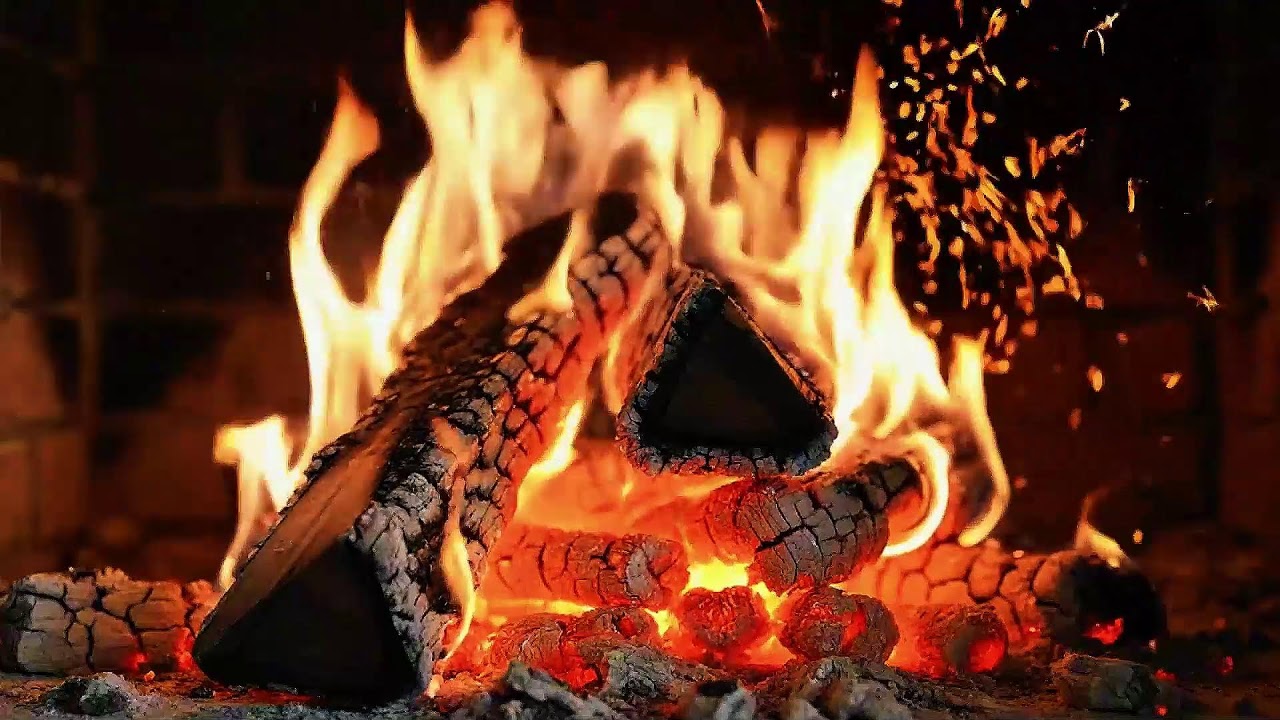 Fireplace Embers & Flames 4K 🔥 Deeply Relaxing Fire Ambience