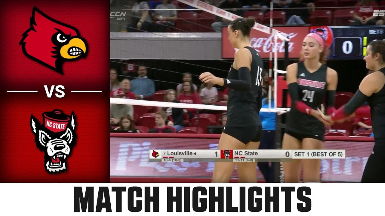 Louisville vs. NC State Match Highlights | 2025 ACC Volleyball