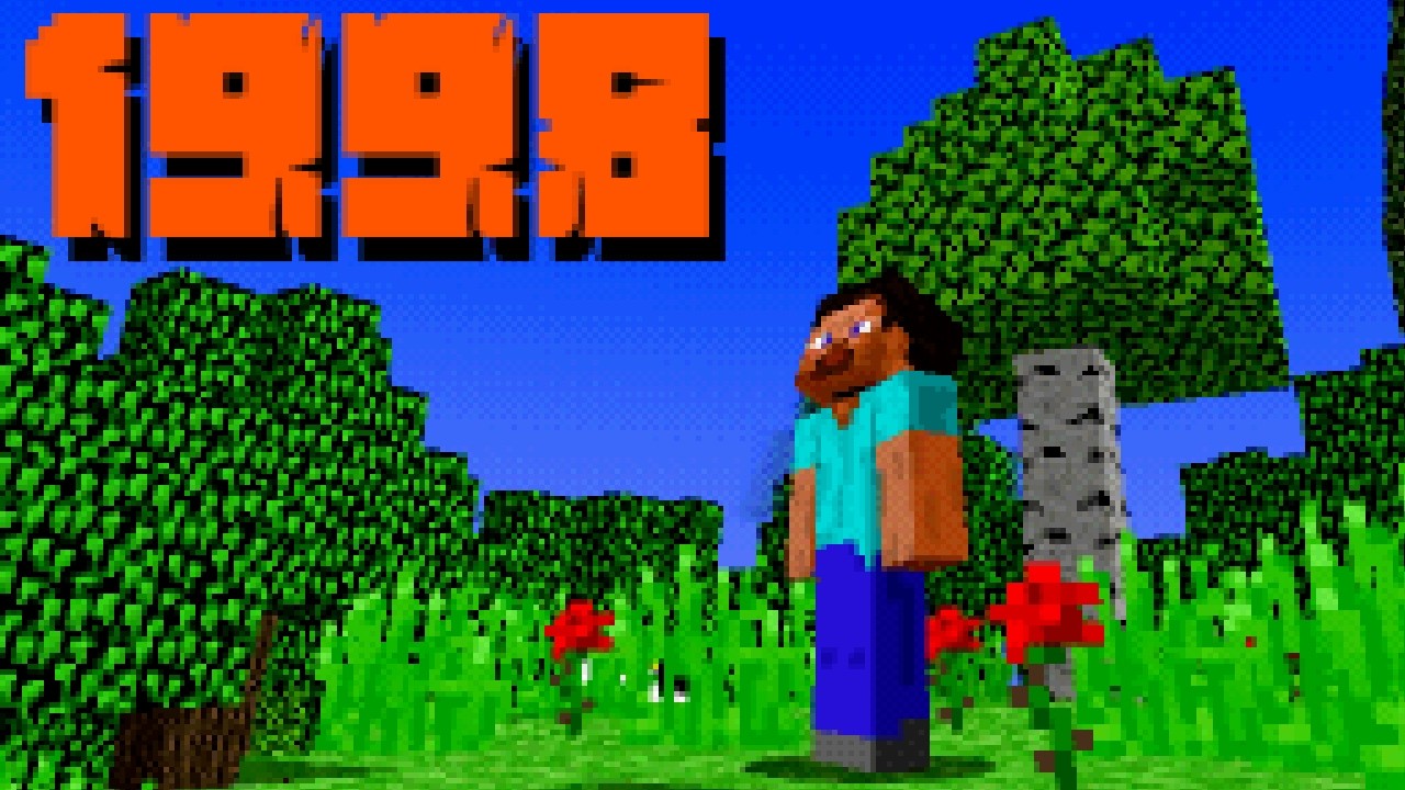 Что, если бы Minecraft создали в 1998 году?