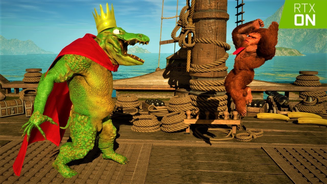 Donkey Kong Country but RTX is ON