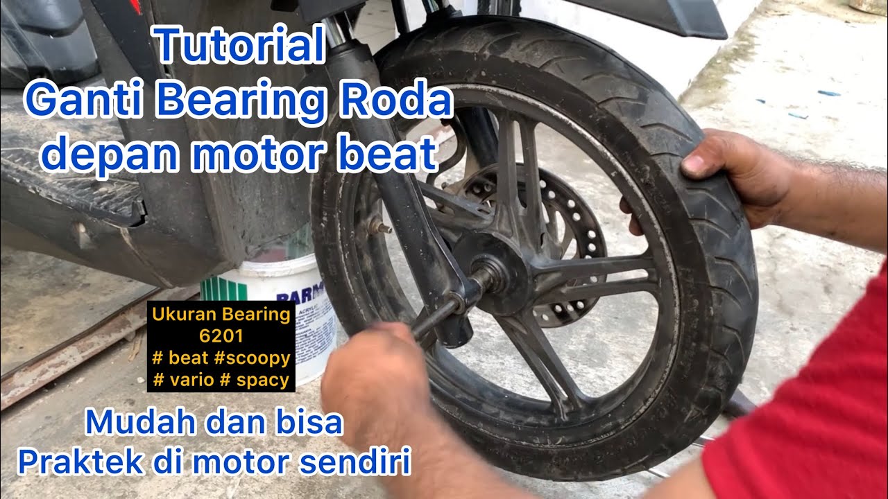 Ganti laher roda depan beat | Bearing depan beat