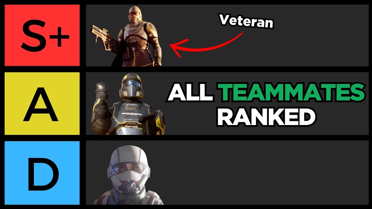 Hell Divers 2 Teammates Ranked