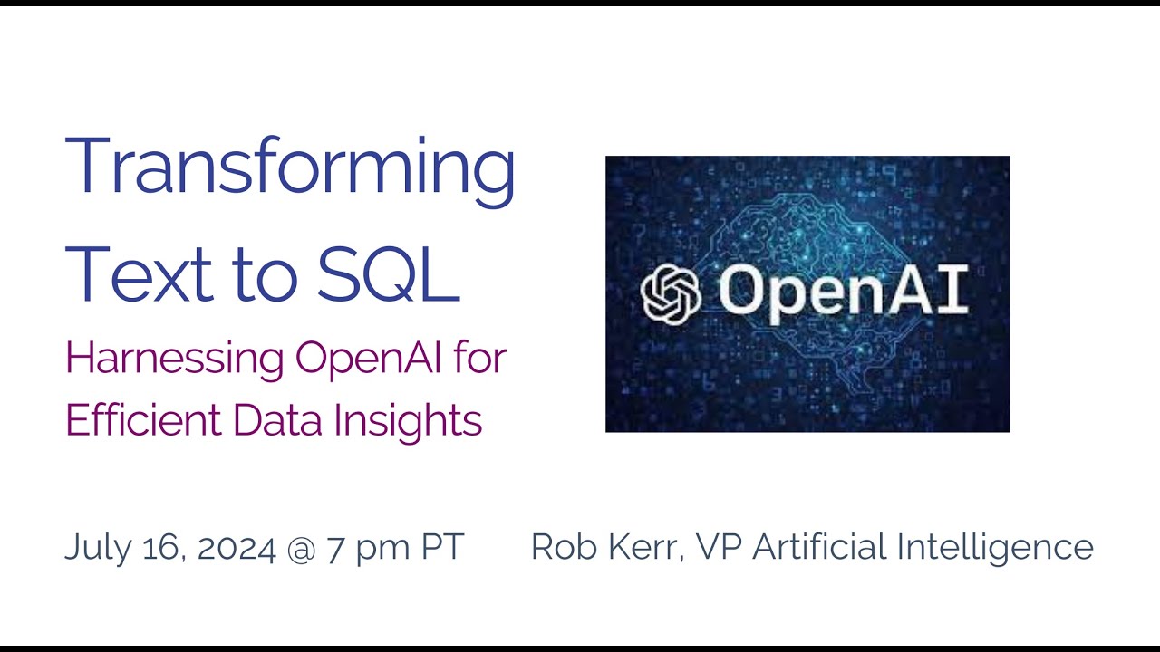 Transforming Text to SQL using OpenAI