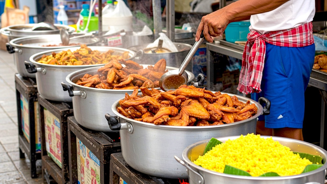 Cambodian Street Food Tour 🇰🇭 $1.75 Chicken Rice & Kep Crab Market 🦀