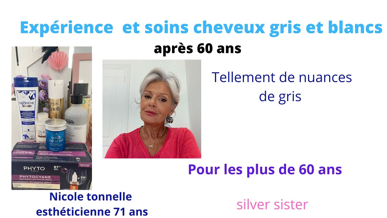 Choisir le bon shampoing pour vos cheveux gris ou blancs  + de 60 ans