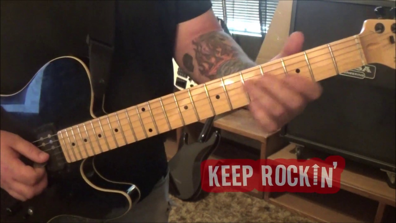 TESLA - THE WAY IT IS - Guitar Solo Lesson by Mike Gross - How to play - Tutorial