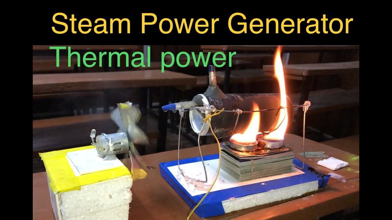 How to make Thermal power plant | Steam power Generator