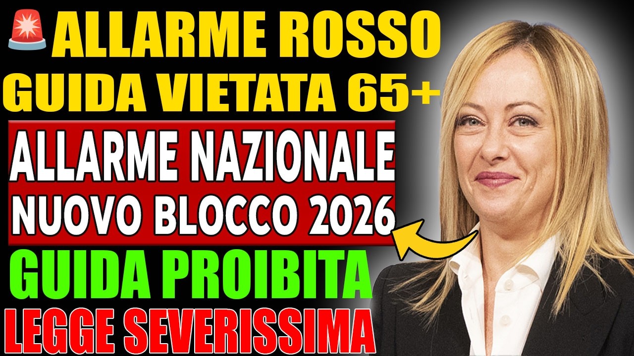 ⚠️ Nuove Regole Patente 2026 da Marzo – Over 65 nel Mirino