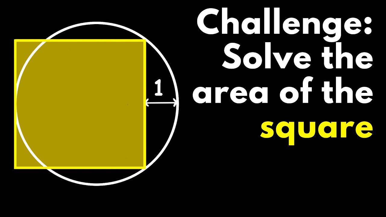 Palaisipan! Calculate the AREA of the SQUARE