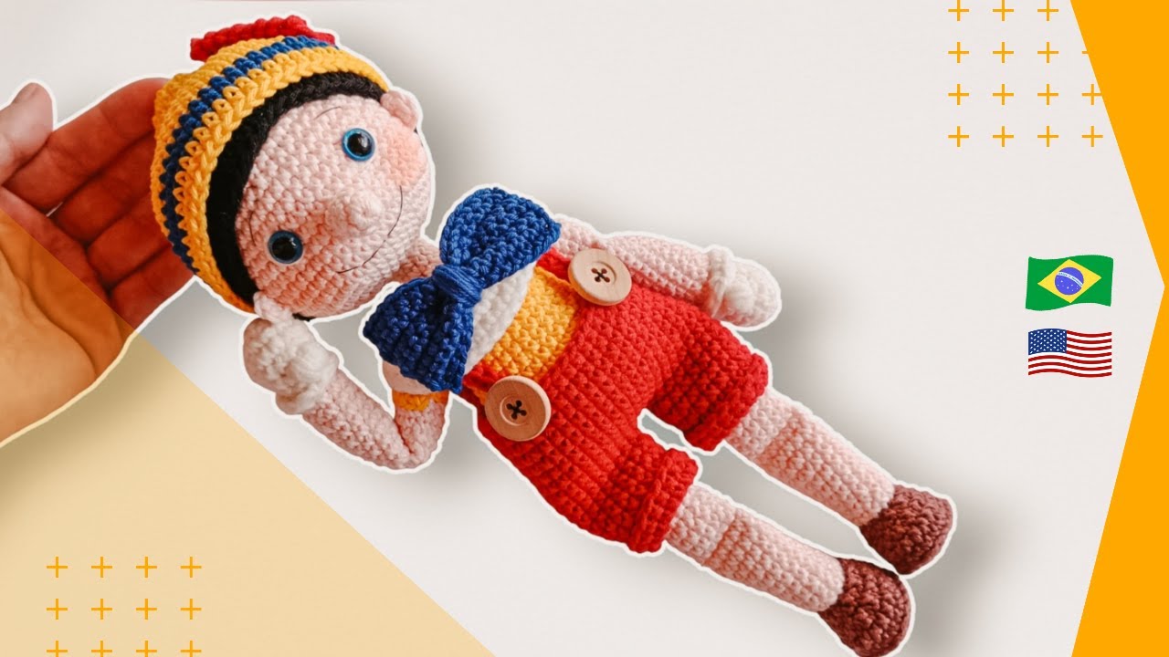 Pinóquio amigurumi 🤥 | tutorial crochê