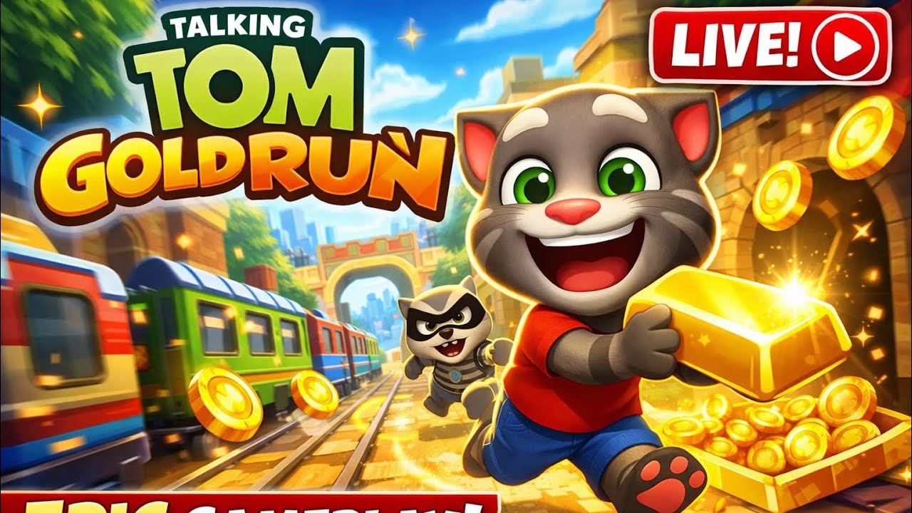 🔴Talking Tom Daily  Gold Run is live #talkingtom#satisfying#trending
