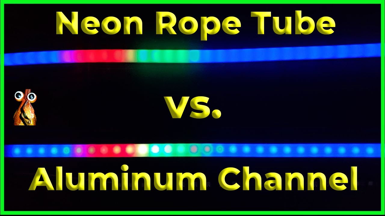 BTF-Lighting Neon Rope Tube vs. Aluminum Channel Diffusers