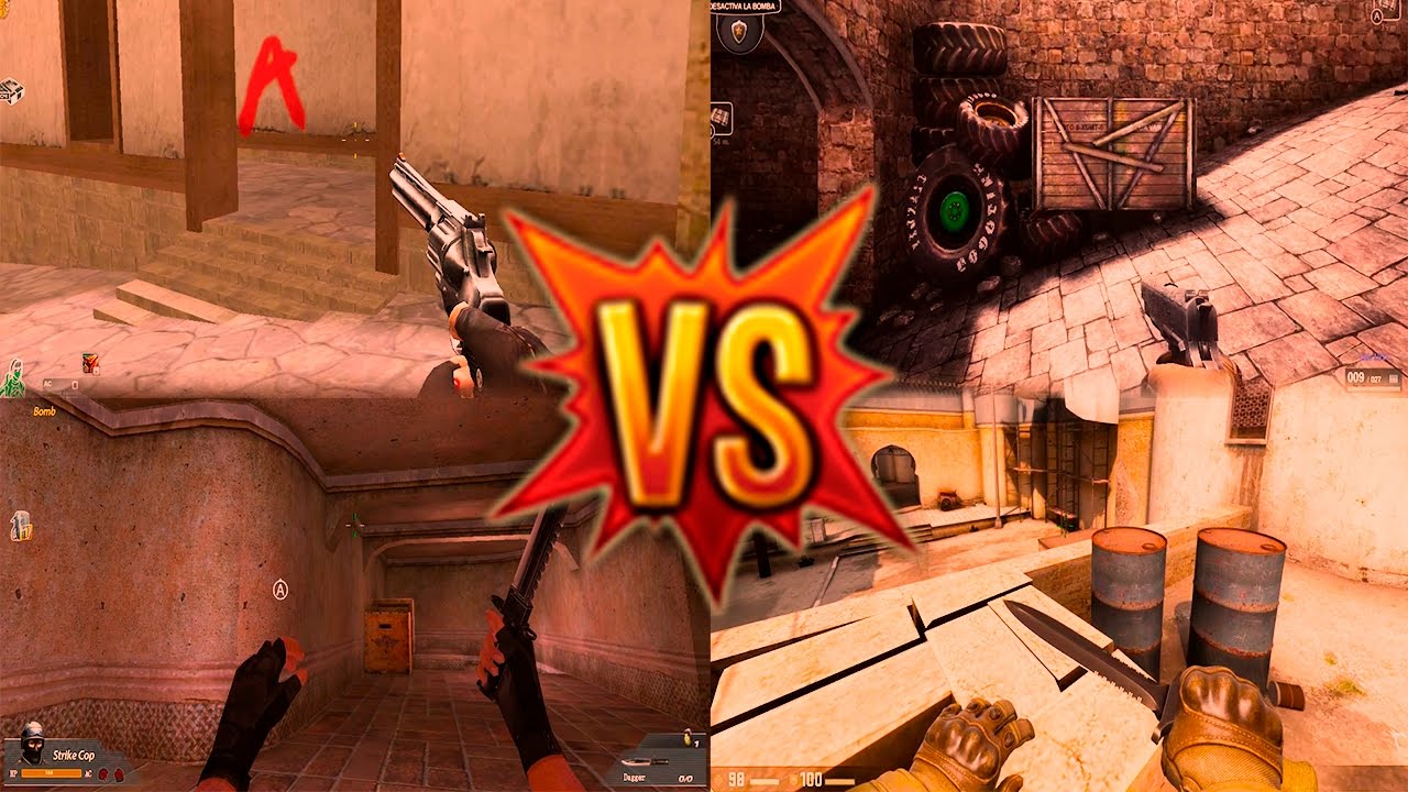 ZULA, BLOOD STRIKE, CROSSFIRE - DUST II (COMPARANDO MAPAS)