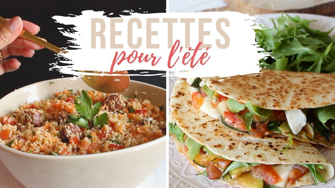 2 recettes estivales - Piadina aux légumes & Taboulé citronné