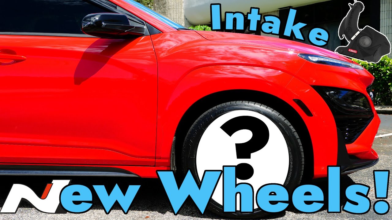 Hyundai Kona N New WHEELS & TIRES + @aFePower1 Takeda Cold Air INTAKE Mods!