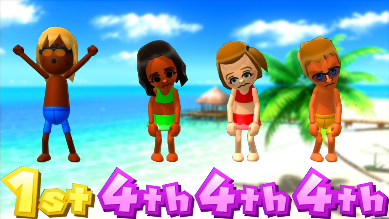 Wii Party U Highway Roller - Deku Link Vs Polly Vs Faustine Vs Barry (Master COM)