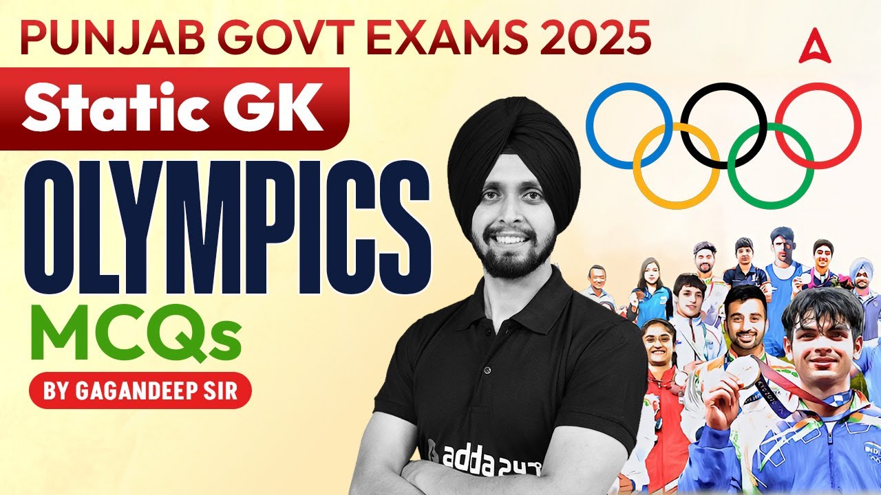 Punjab Govt Exams 2025 | Static GK | OLYMPICS MCQs|By Gagan Sir