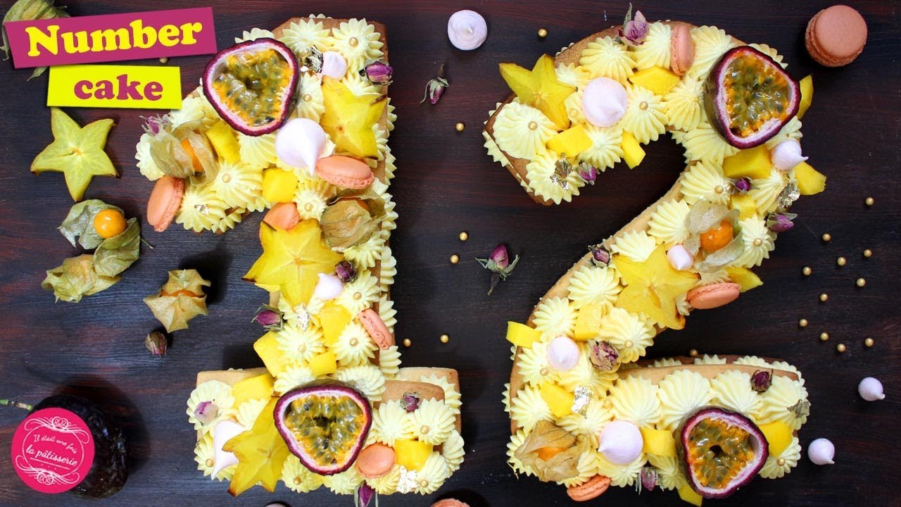 🔢 Le NUMBER CAKE ou GATEAU CHIFFRE ! Gâteau d'anniversaire ultra tendance 🔢