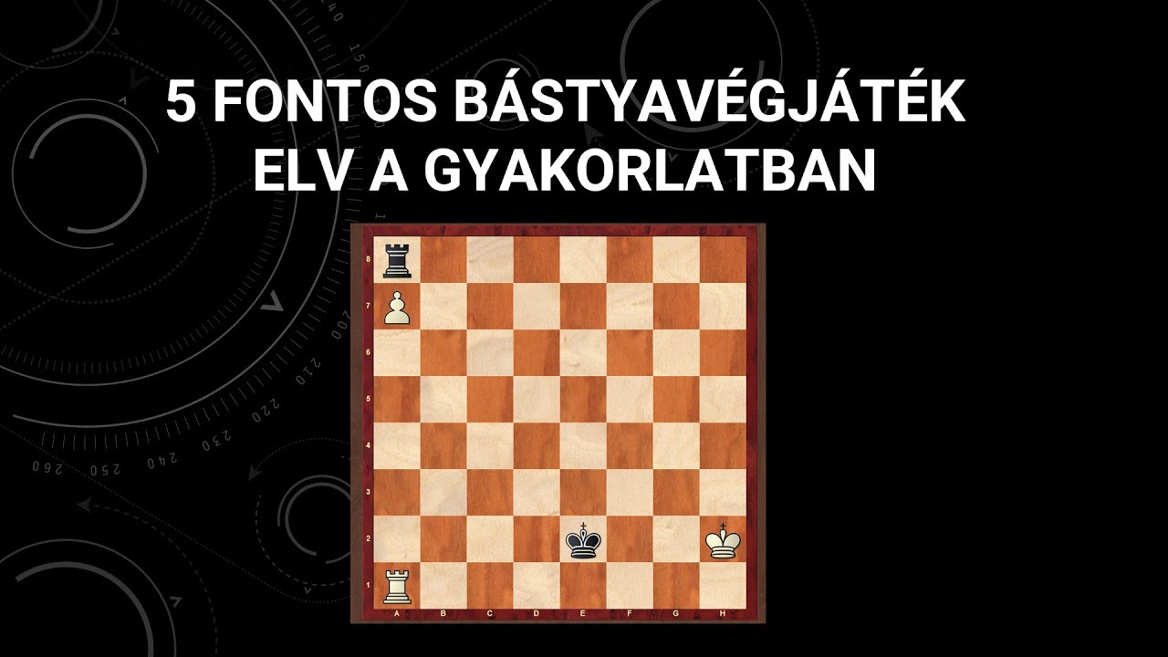 5 fontos bástyavégjáték elv a gyakorlatban