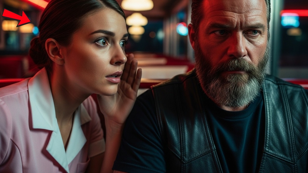 Poor waitress whispered to a Hells Angel — One Sentence Changed Who Was Watching