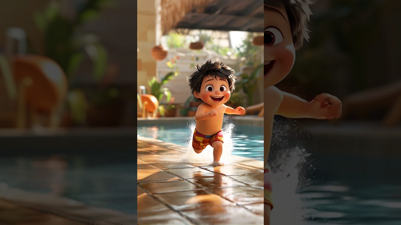 📢 Never Run at the Pool! #class #kidsafe