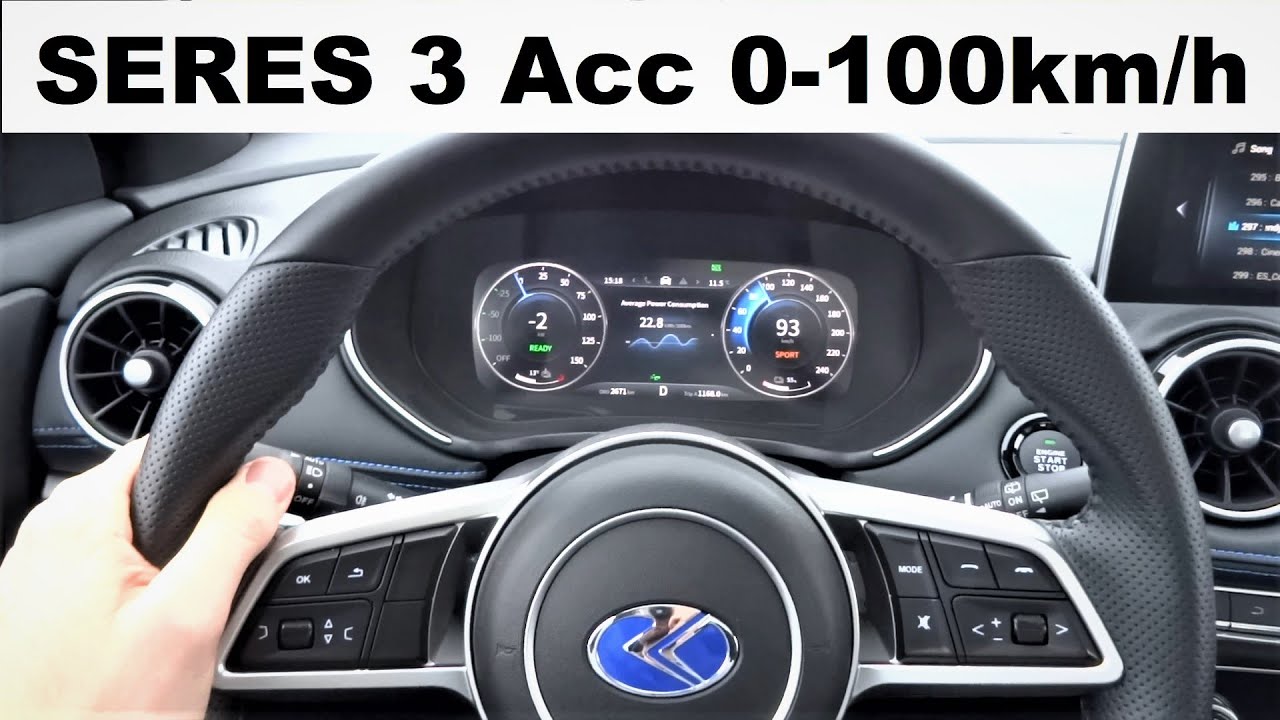 SERES 3 Dongfeng Fengon E3 0-100km/h Acceleration TEST