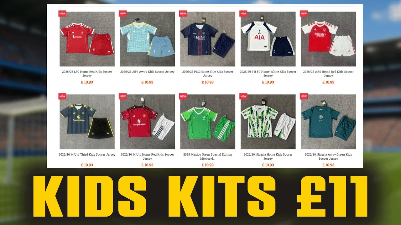 STOP PAYING SO MUCH FOR KIDS FOOTBAL SHIRTS (kitgg7 review)