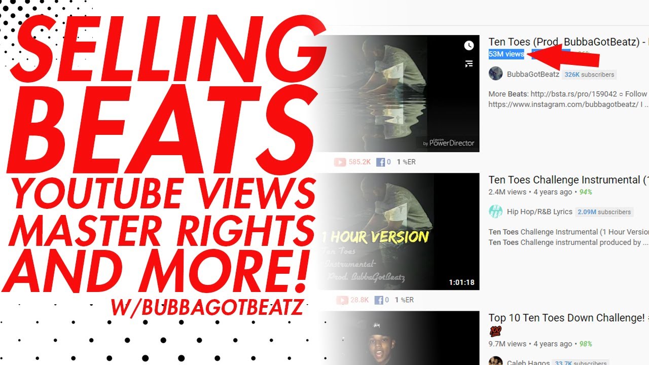 Selling Beats in 2021: YouTube Views, Exclusive Rights and More!