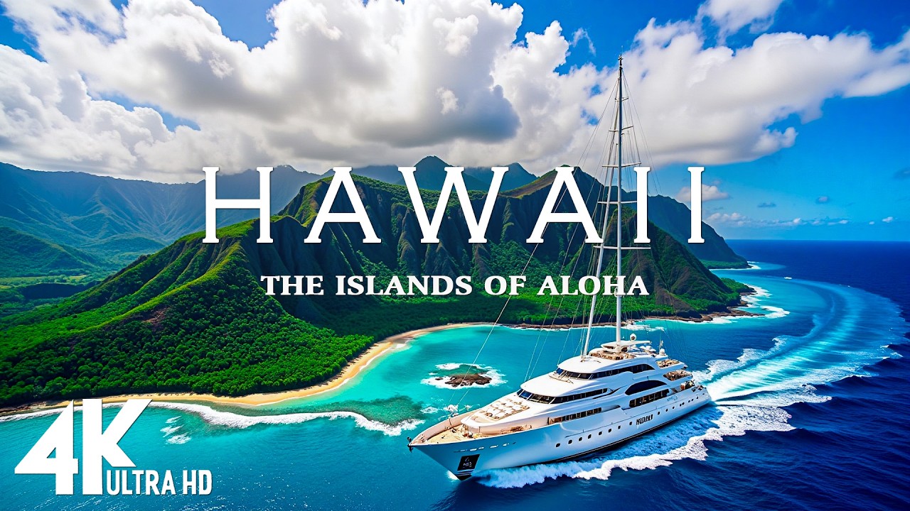 [4K] HAWAII 🇺🇸 – The Islands of Aloha 🌺 | Scenic Relaxation & Relaxing Deep House Chill