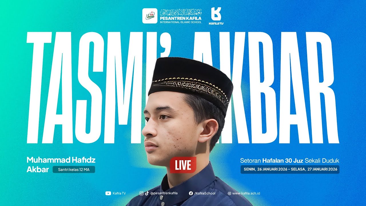 (LIVE) Tasmi' Akbar - Setoran Hafalan 30 Juz Sekali Duduk - Qari' : Muhammad Hafidz Akbar ( 12 MA )