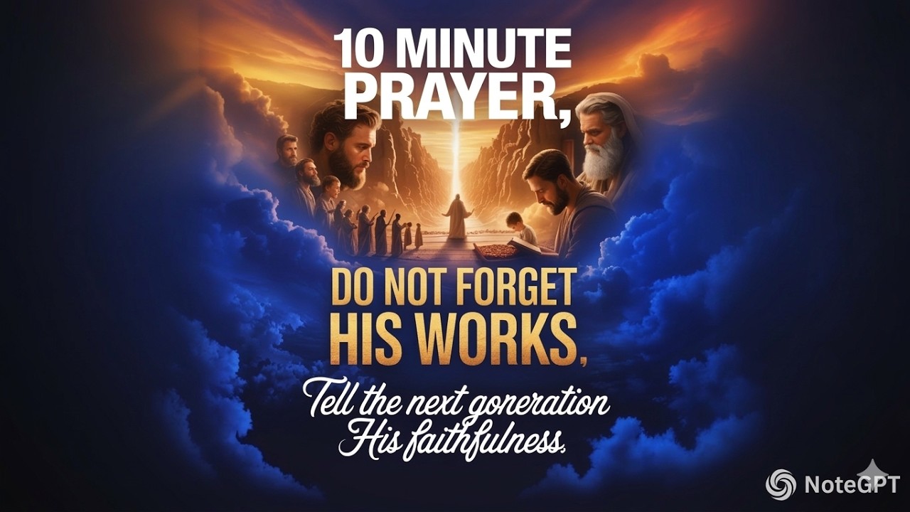10 Minute Prayer: Do Not Forget His Works | Psalm 78 | Daily Hour of Prayer