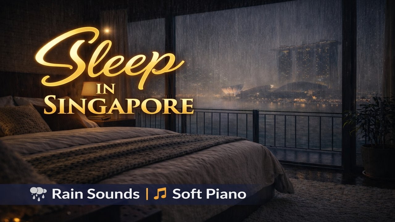 Rain Sounds for Sleep 🌧️ | Cozy Bedroom in Shanghai | Deep Sleep Music