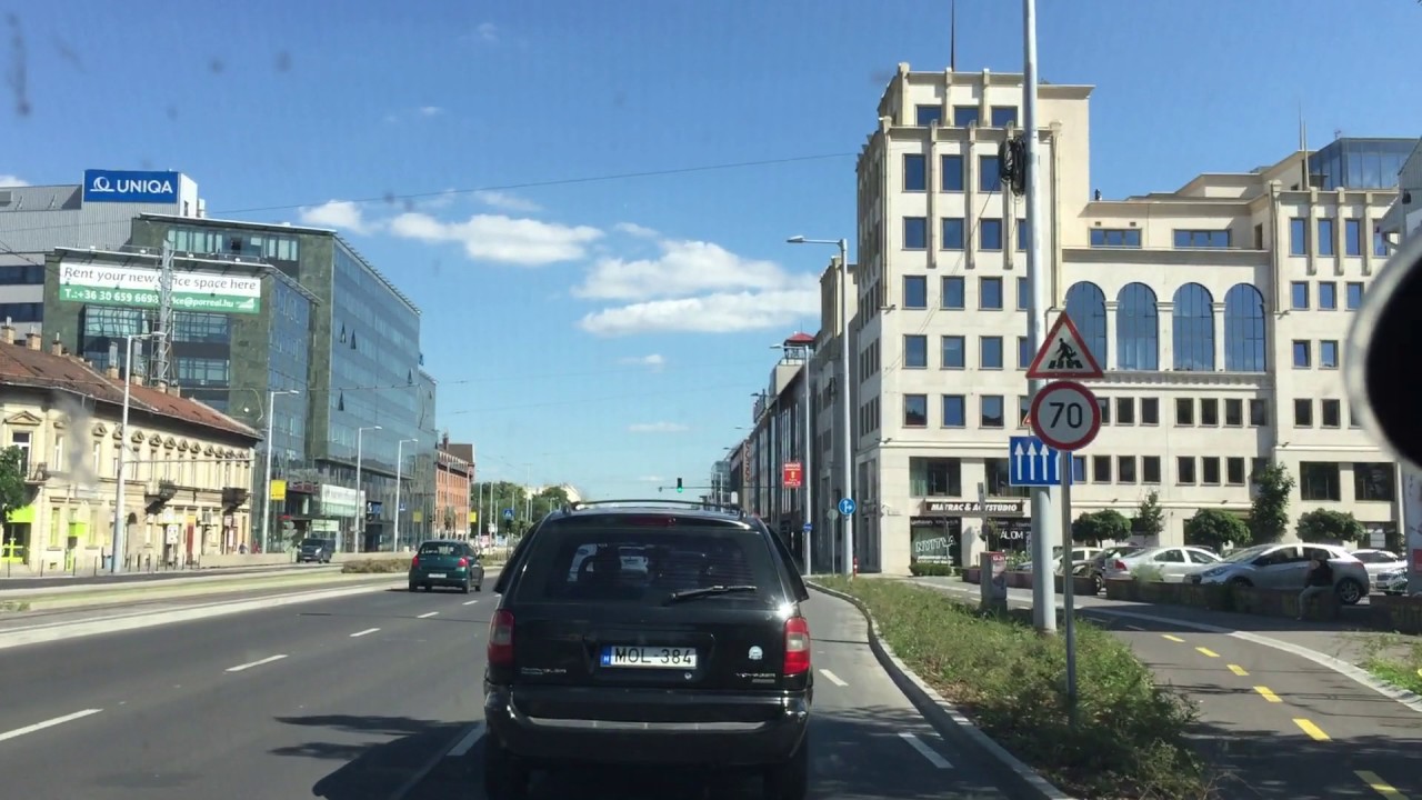 Van driving in Budapest
