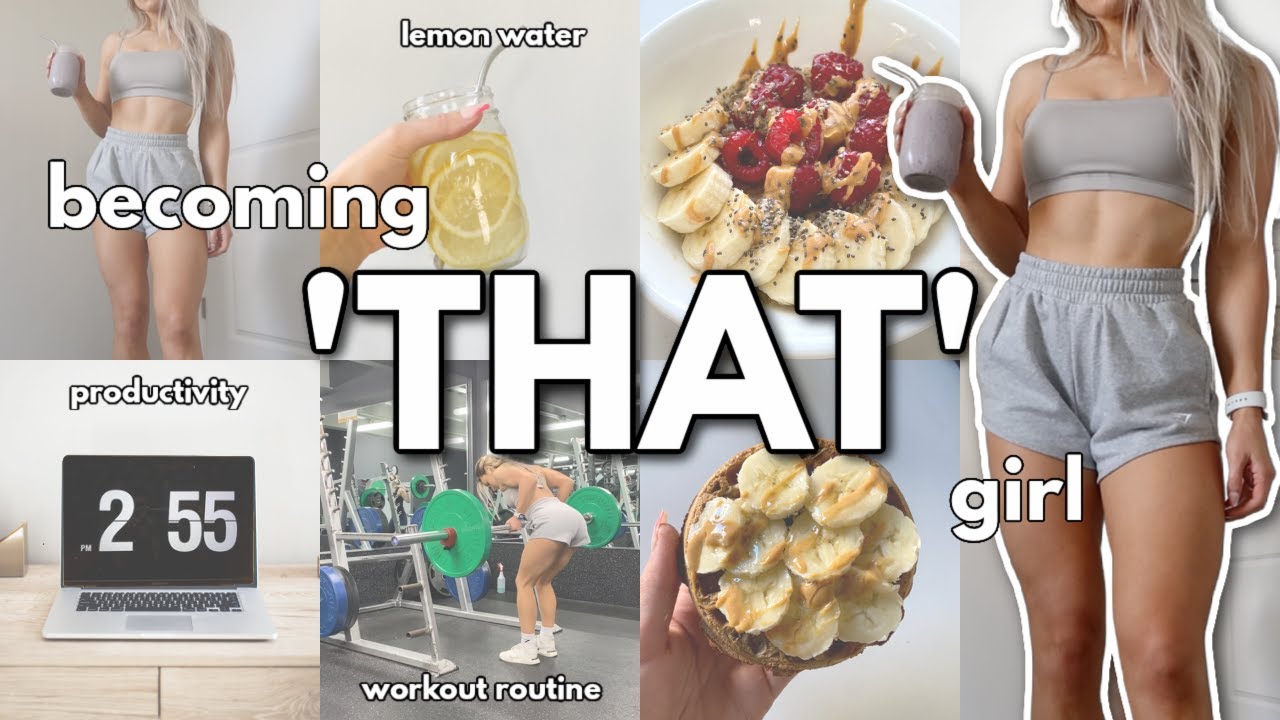becoming 'THAT' girl | my morning routine | productivity, clean eating, workout routine | tiktok