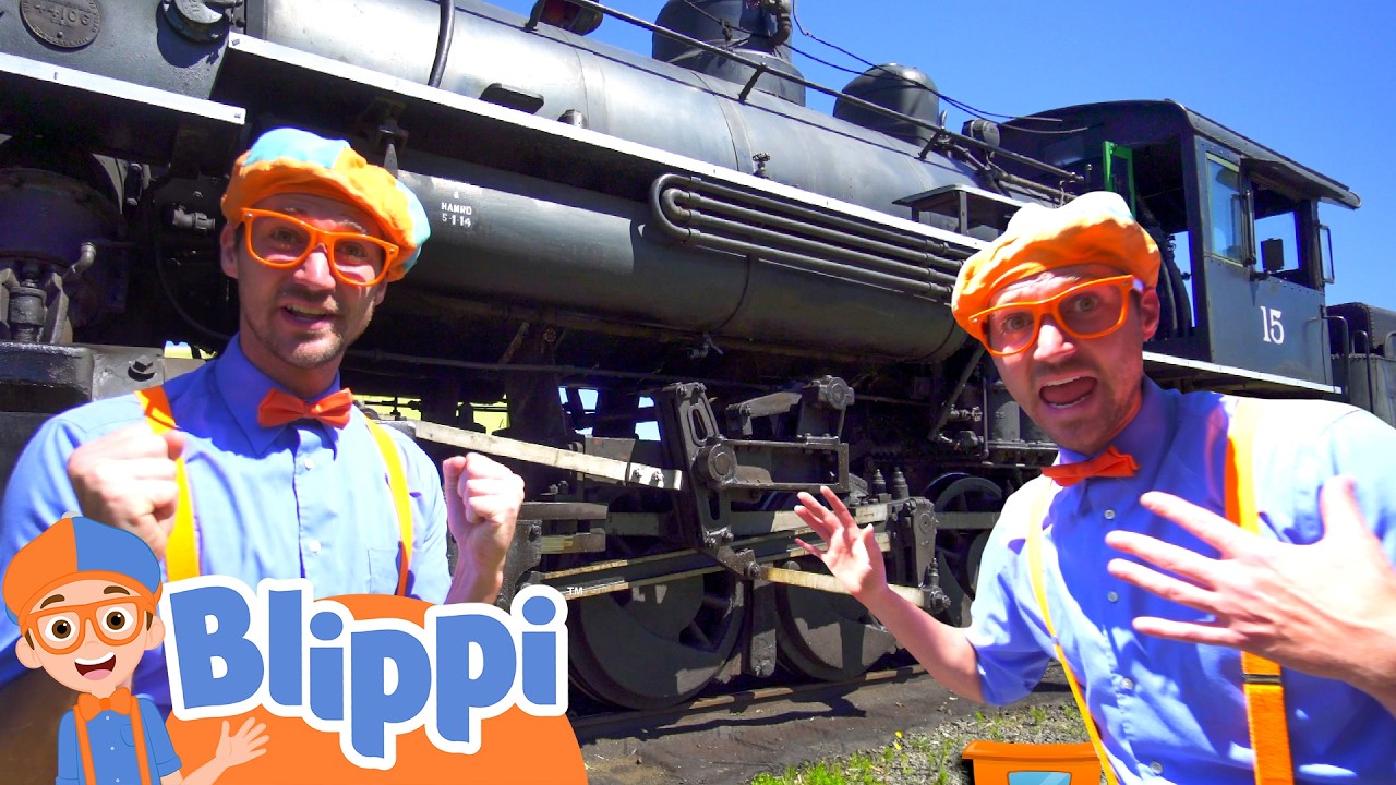 Blippi Steam Train Song 🚅 | Blippi Vehicles | Learning Videos for Kids