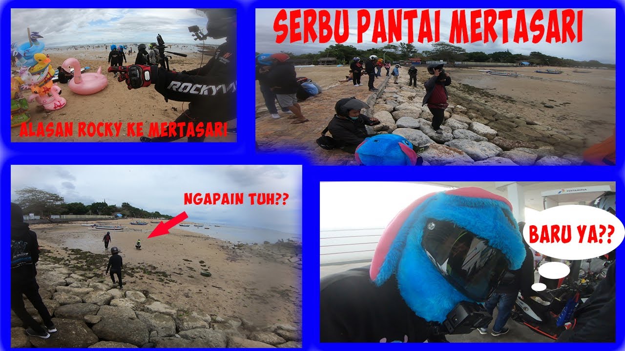 Vlog11 - Pantai mertasari diserbu pasukan Power rangers II Berkunjung ke SPBU Viral!!