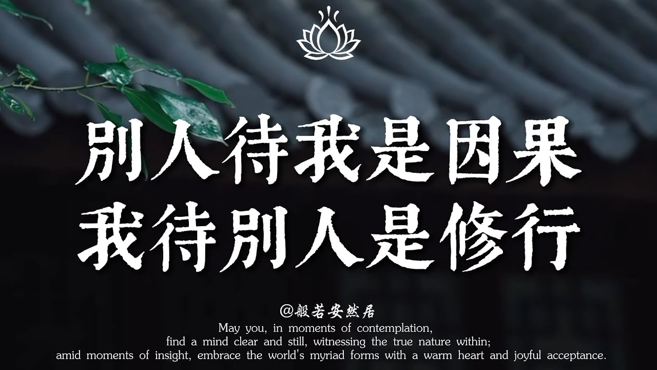別再委屈了！為什麼善良的人總是被辜負？佛說：別人待你是因果，你待別人是修行。【般若安然居】#能量療愈 #修心 #心灵感悟 #佛學 #人生感悟 #禅意生活 #心靈暖流