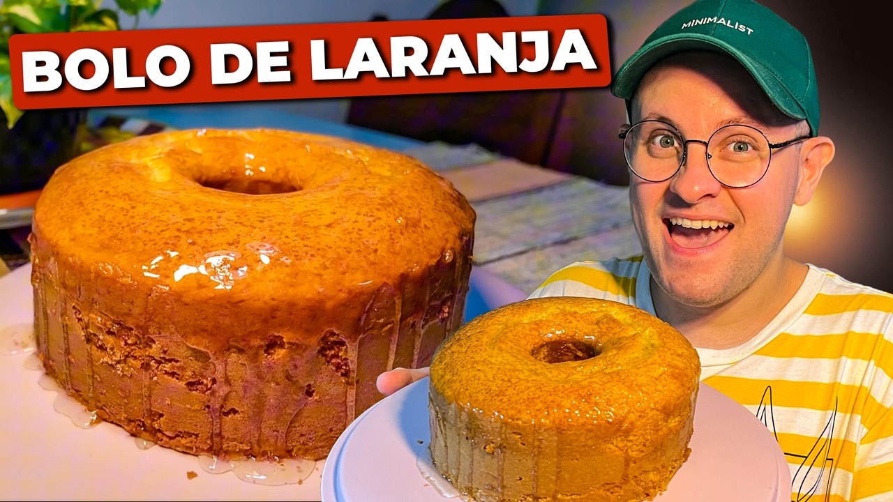 Um Vídeo Diferente: Receita de Bolo de Laranja e Calda de Limão Siciliano