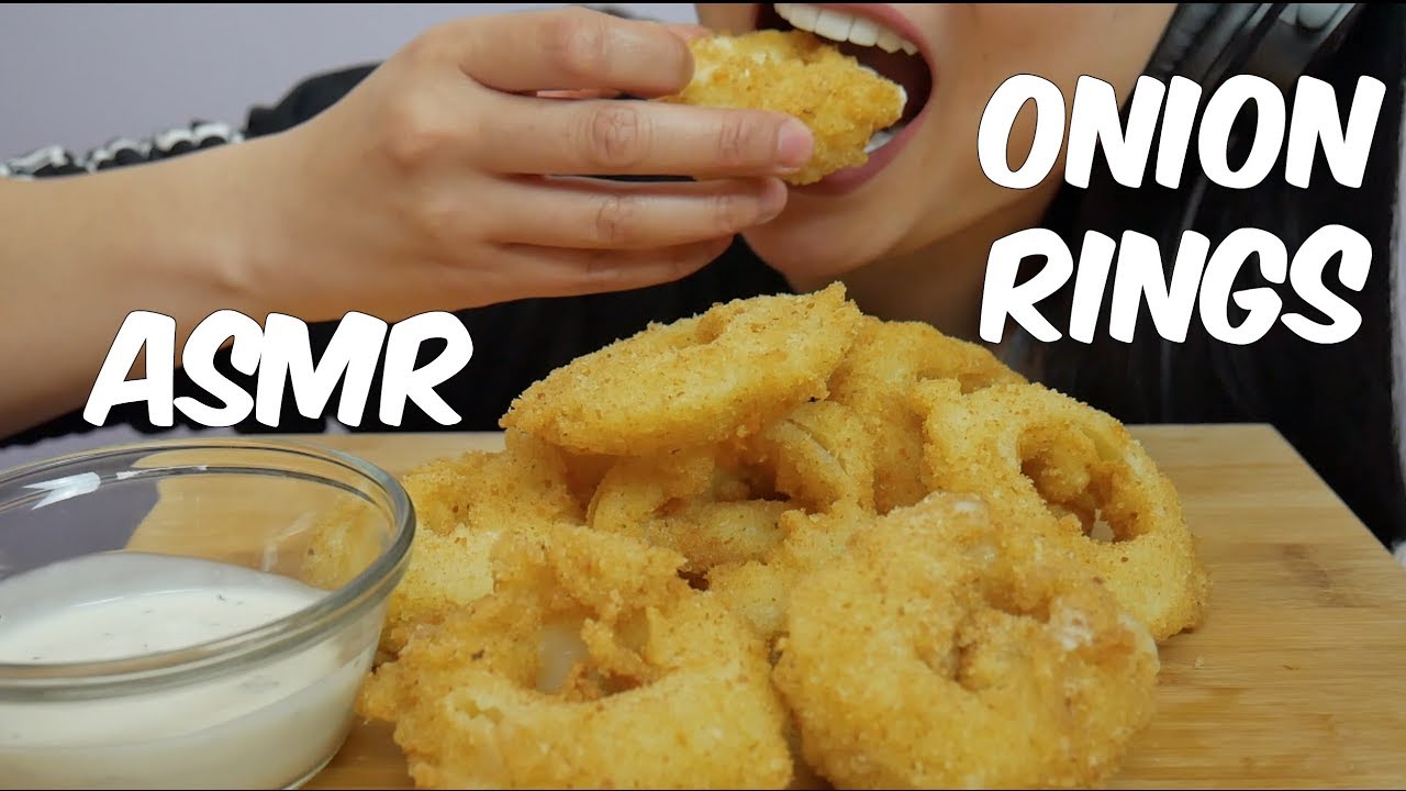ASMR Onion Rings stuffed MOZZARELLA CHEESE (EXTREME CRUNCH EATING SOUNDS) No Talking | SAS-ASMR