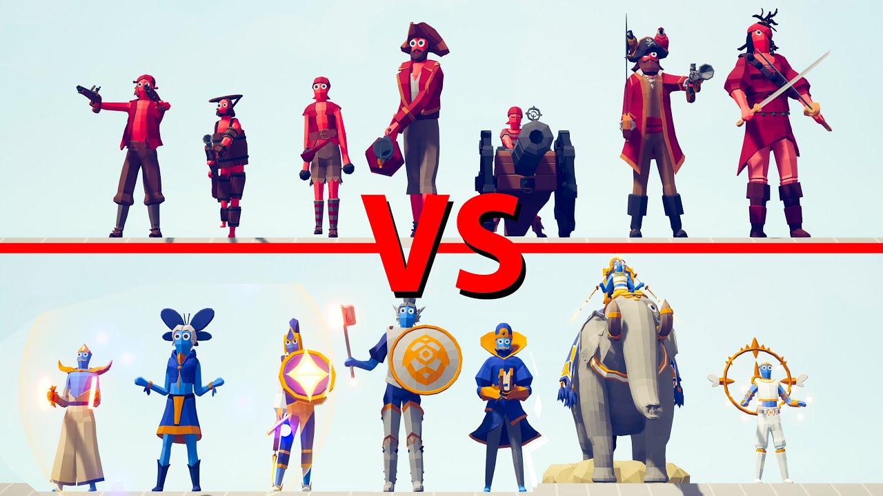 PIRATE Team vs GOOD Team - Totally Accurate Battle Simulator TABS
