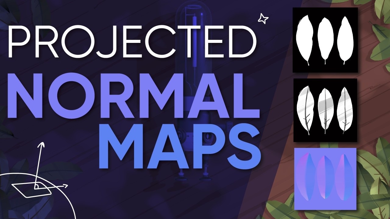 Easy Normal Maps for Hand-Painted Leaves!