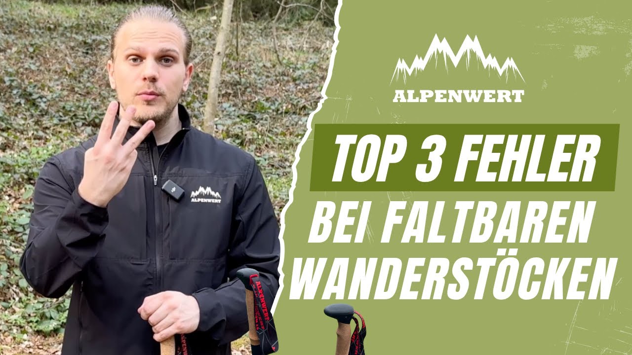 Die häufigsten Fehler mit faltbaren Wanderstöcken!